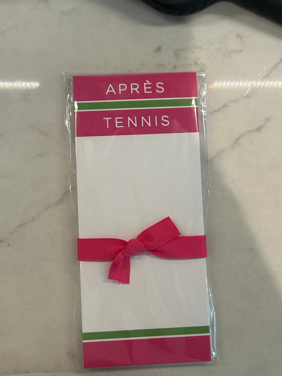 Apres Tennis skinny notepad