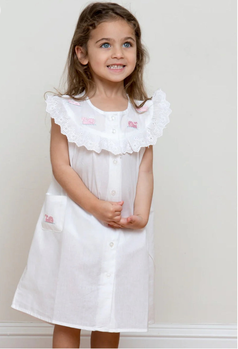 Wendy Whale White Cotton Dress