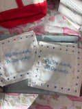 Linen Cocktail Napkins - Customized Embroidery Included