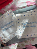Linen Cocktail Napkins - Customized Embroidery Included
