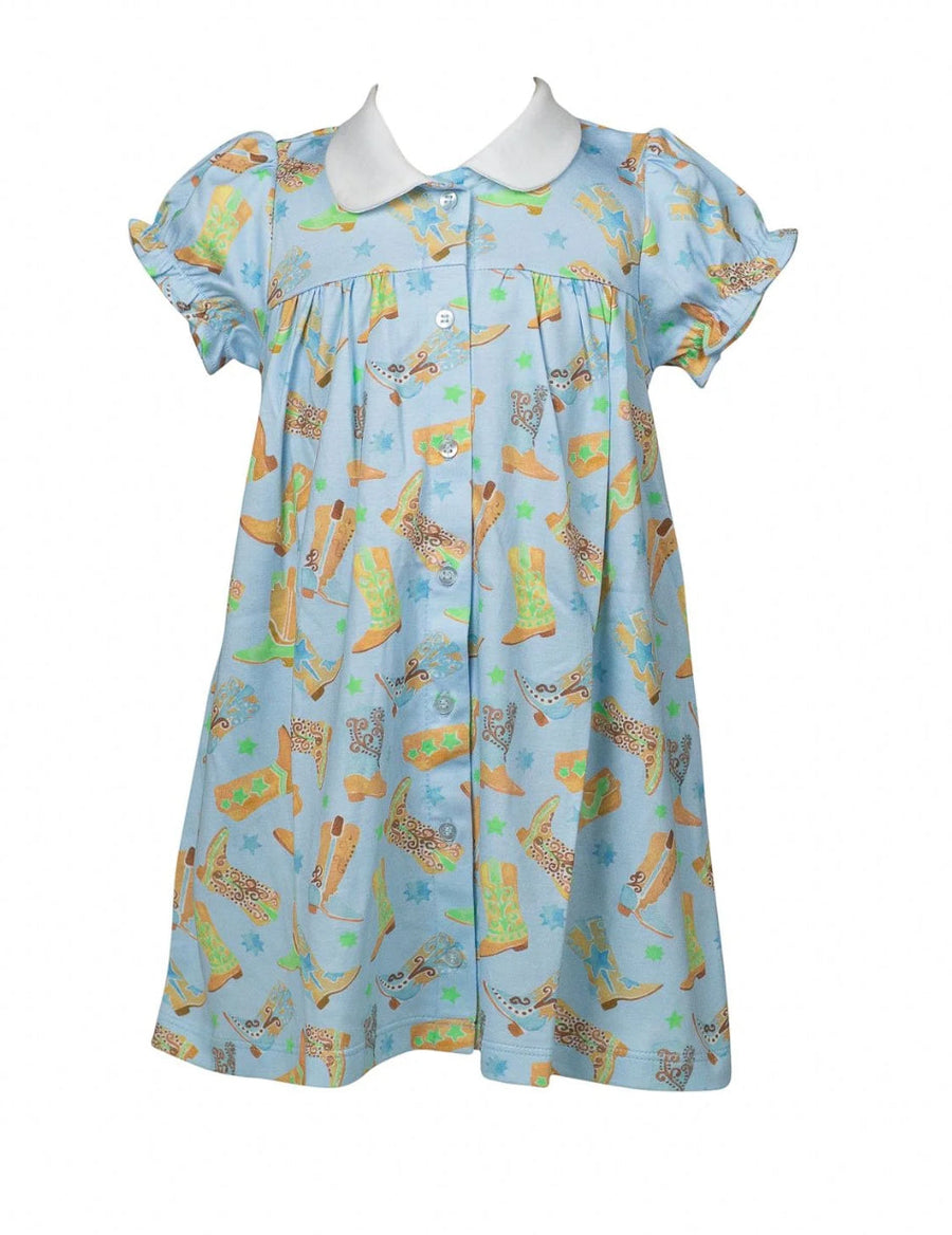 Boots Button Front Dress