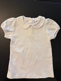 Scalloped Collared Girls Shirt