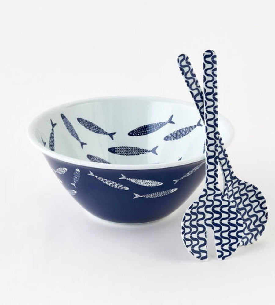 Fish Salad Bowl w/ Servers