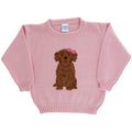 Crew Neck Sweater - Doodle on Pink