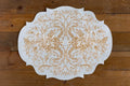 Die-Cut Gilded Scroll Frame Placemat
