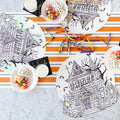 Die-Cut Coloring Haunted House Placemat