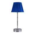 Silver Bamboo Rechargeable Lamp Base - 12"