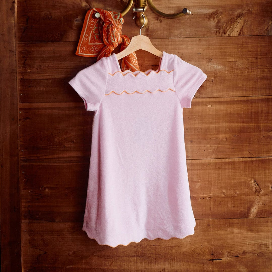 Girls' Dress Lilac & Orange