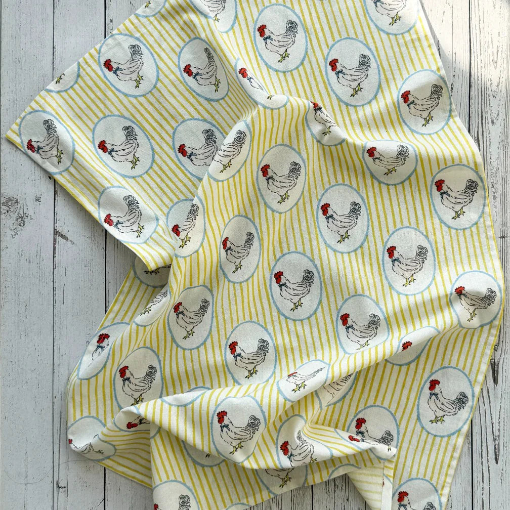 Country Chicken Floursack Kitchen Towel