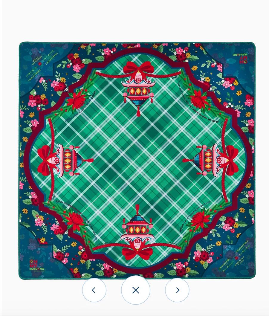 Yuletide Mahjong Mat in Tube
