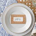 Rattan Weave Place Card