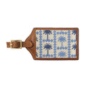 Palms Luggage Tag(Light Khaki-Steel Blue)