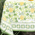 Pineapple Party Green & Yellow Tablecloth