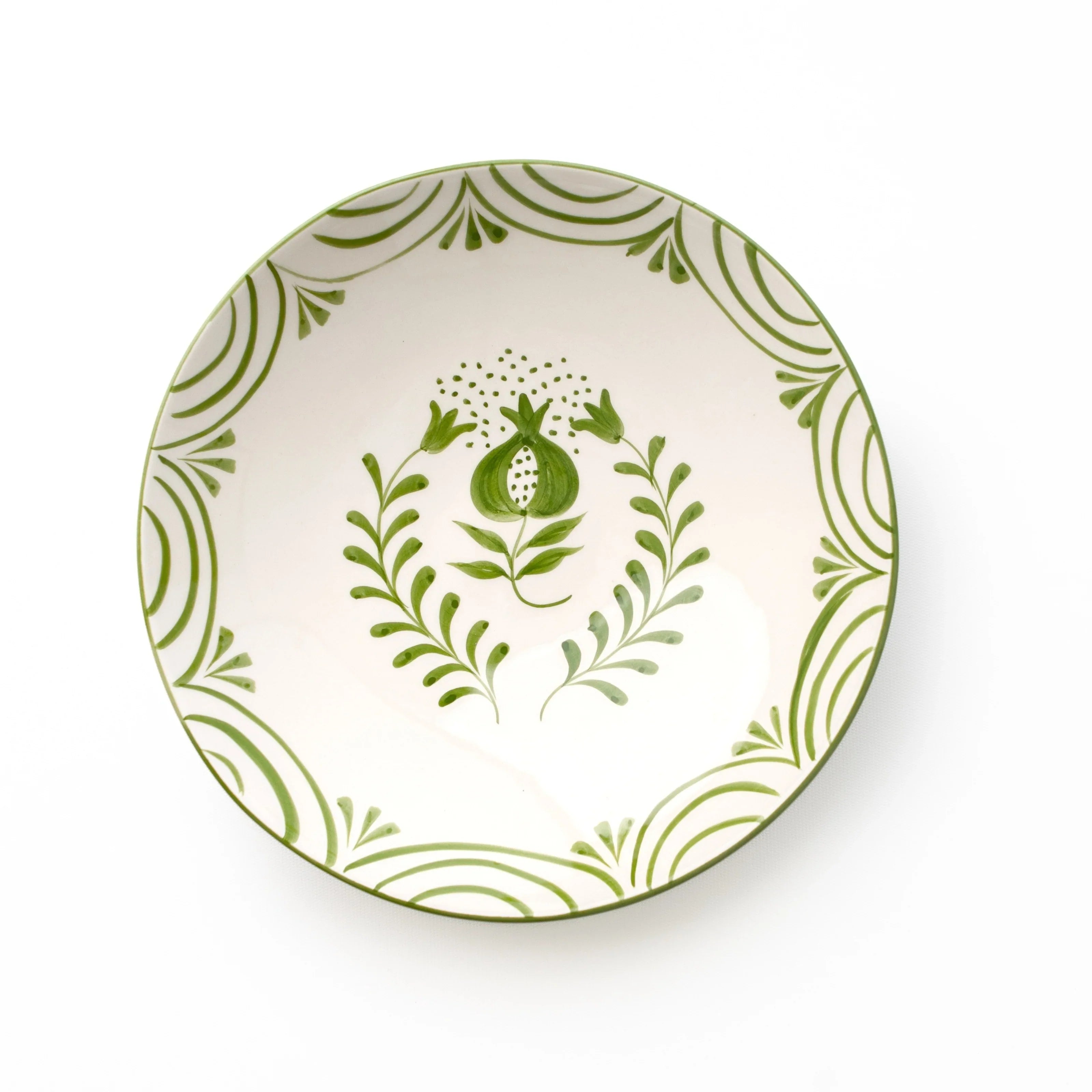 Pomegranate Crest Green Salad Serving Bowl
