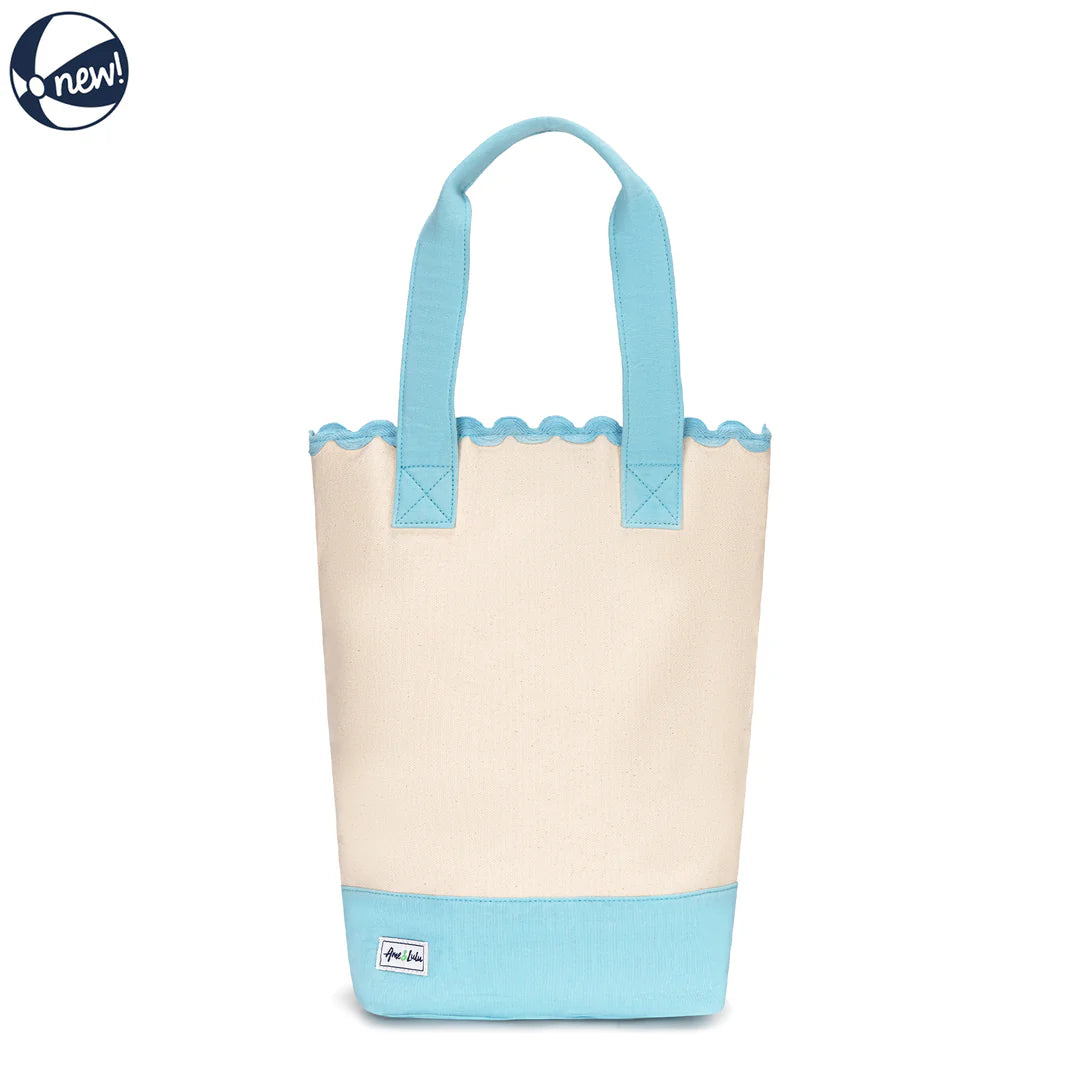 Scalloped Wine Tote