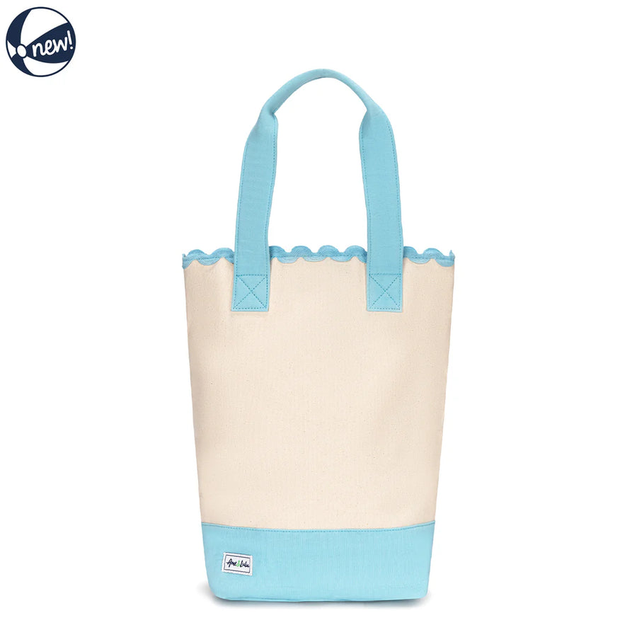 Scalloped Wine Tote