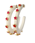 Earring Acrylic Jewel Hoop  - 2"