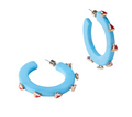 Earring Acrylic Jewel Hoop  - 2"