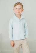 Boys Benjamin Blue Quilted Pullover