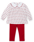 Lila & Hayes Morgan Legging Set - Hot Cocoa Santa