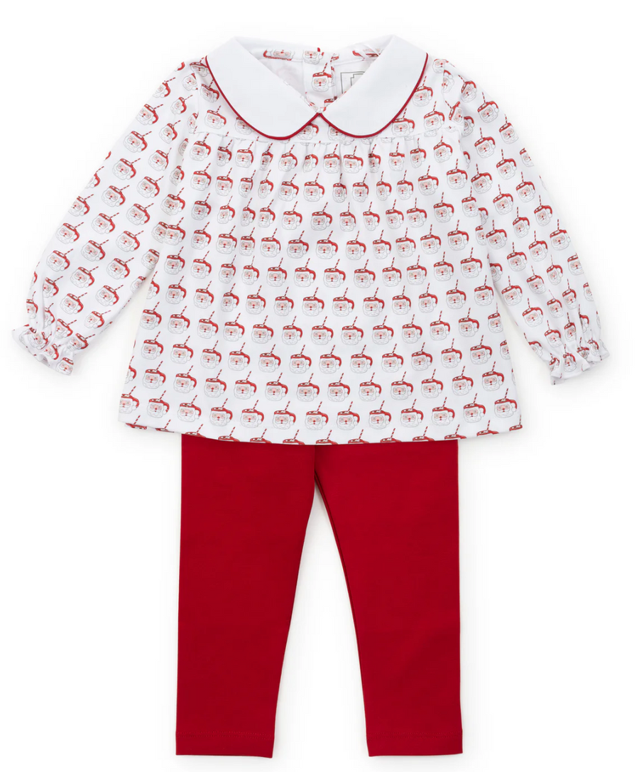 Lila & Hayes Morgan Legging Set - Hot Cocoa Santa