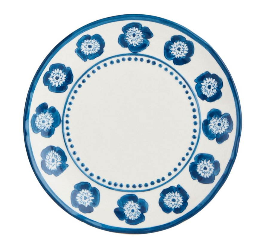 Flower Print Salad Plate
