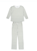 Audrey Women's Longsleeve Top Pant Set - Under the Christmas Tree