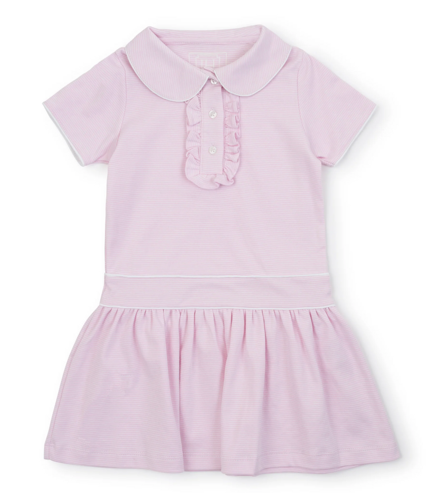SYDNEY GIRLS' DRESS PINK STRIPES