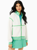 Midweight Double Pique Billie Full Zip Sweatshirt