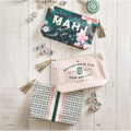 Mahjong Social Club Oil Cloth Pouch