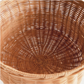 WIDE RATTAN FOOTED URN