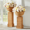 CHARLESTON RATTAN PEDESTAL TALL