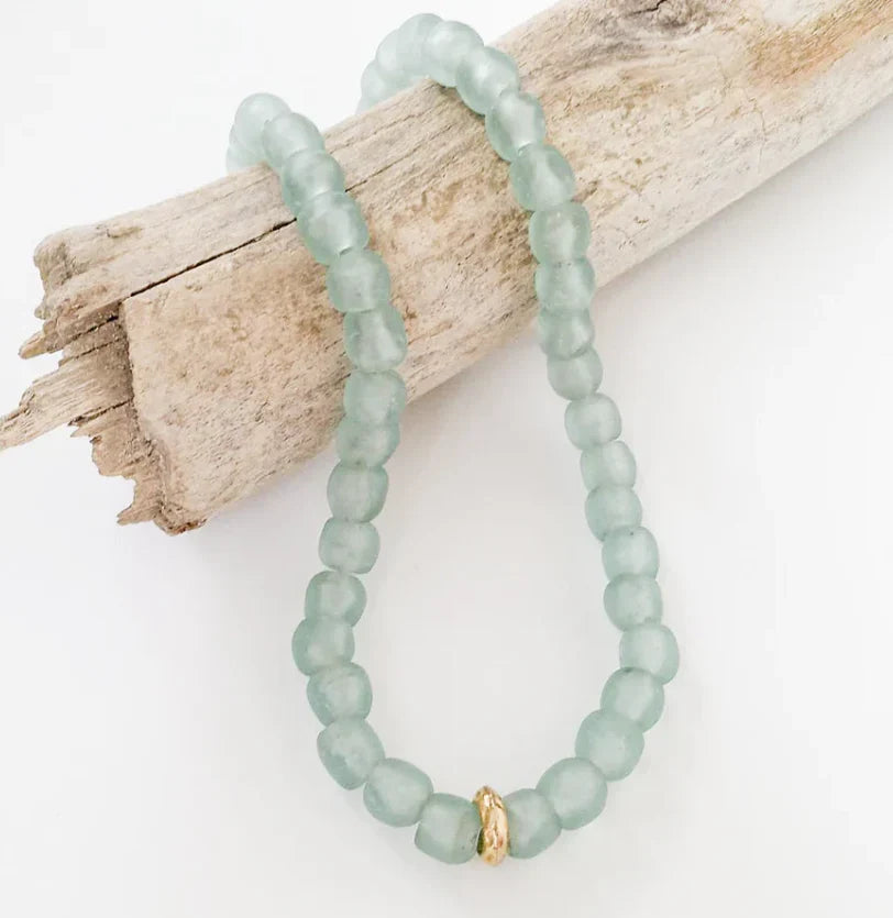 Glass Washer Necklace