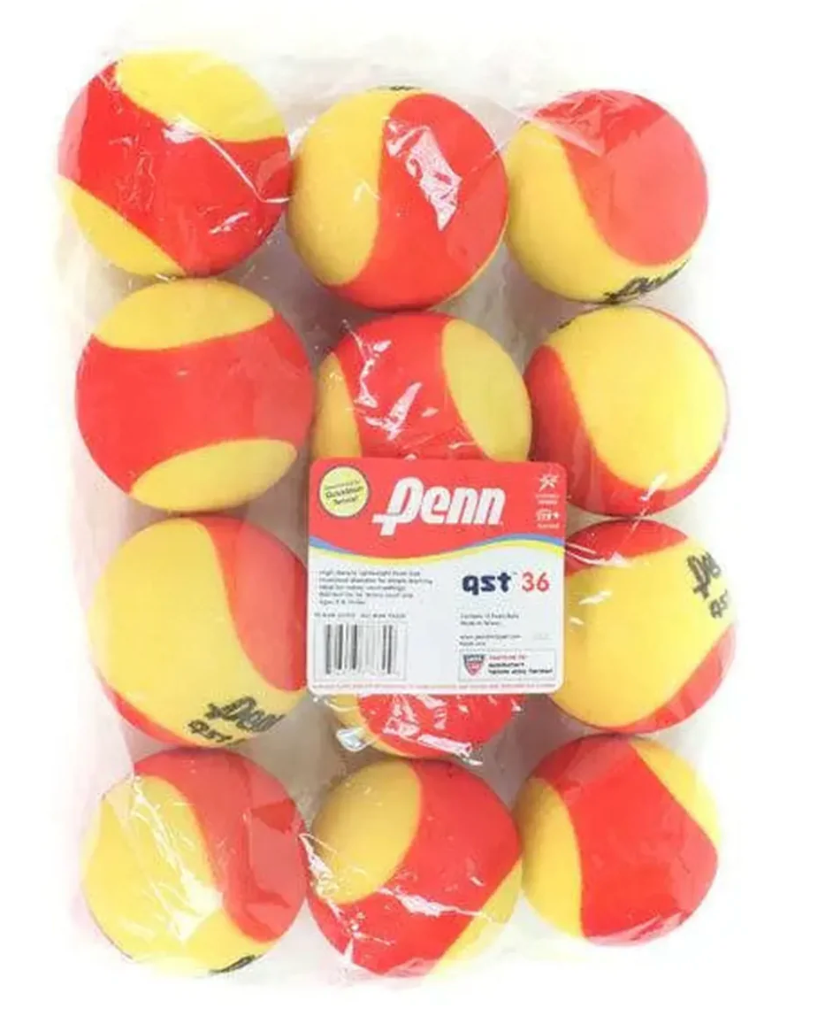 Qst 36 Foam Tennis Balls 12 Pack