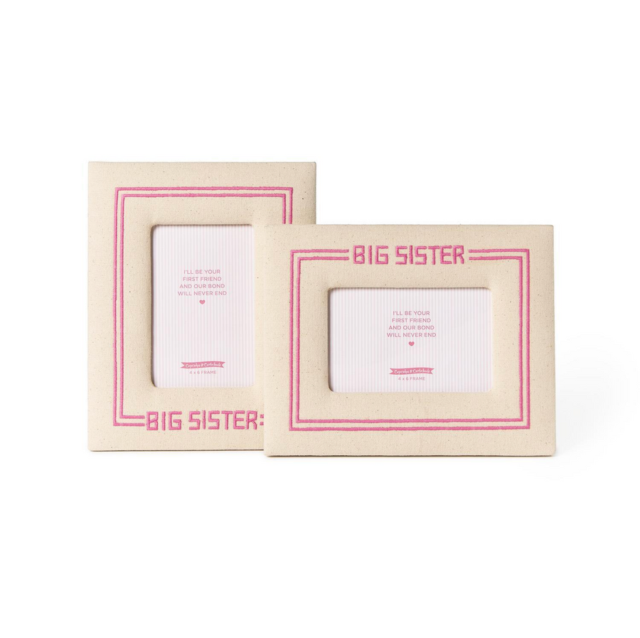 Big Sister 4" x 6" Embroidered Photo Frame
