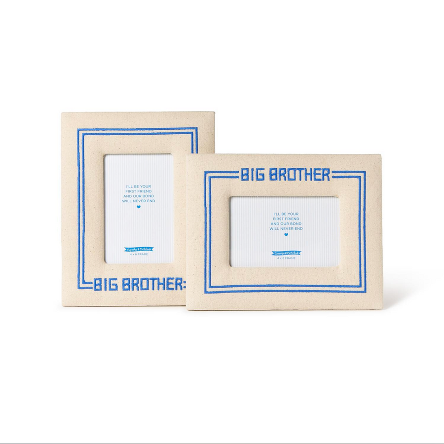 Big Brother 4" x 6" Embroidered Photo Frame