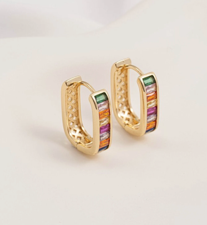 U-shaped Multicolor Earrings