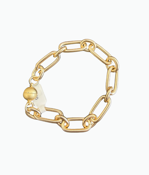 Chain With Gold Ball Bracelet