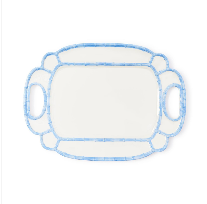 FRENCH BLUE BAMBOO TOUCH PLATTER
