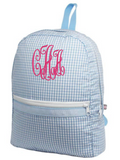 Gingham Cotton Medium Backpack
