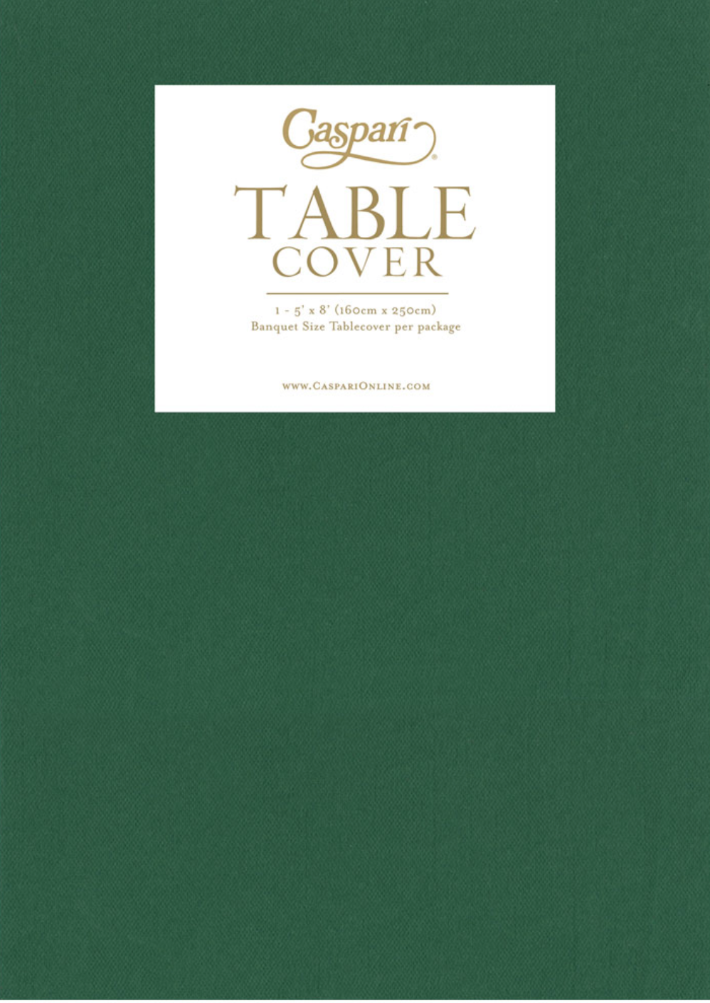 Paper Linen Hunter Green Solid Airlaid Tablecover 5x8