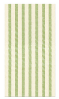 MELOGRANO STRIPE SAGE-PAPER LINEN Guest Towels