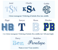 Monogram Wedding or Child Keepsake Box