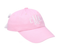 Women's Bow Baseball Hat - Pink
