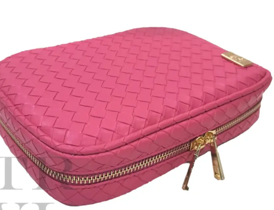 TRVL Luxe Woven Zip Make Up Bag