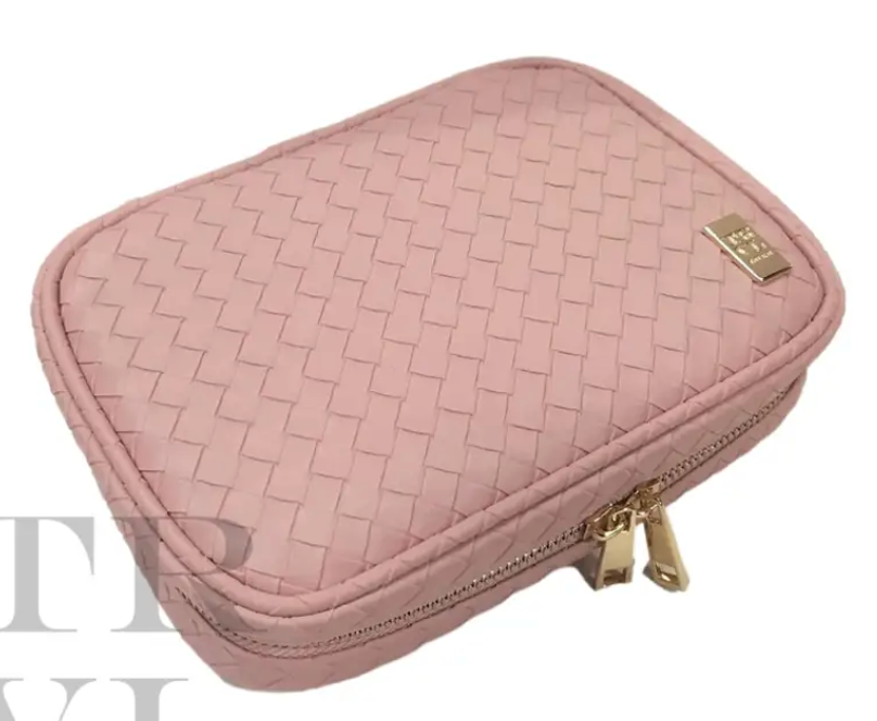 TRVL Luxe Woven Zip Make Up Bag