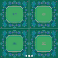 Mahjong Mat Birdie Green in Tube