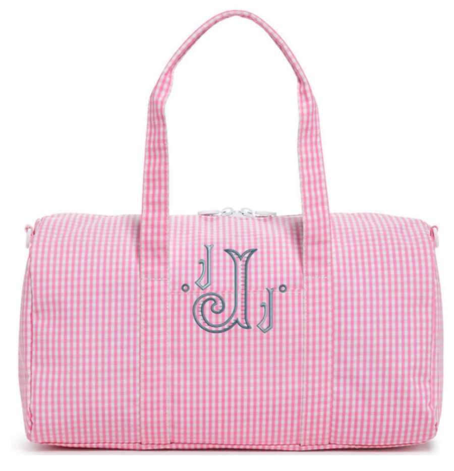 Pink Gingham Duffel