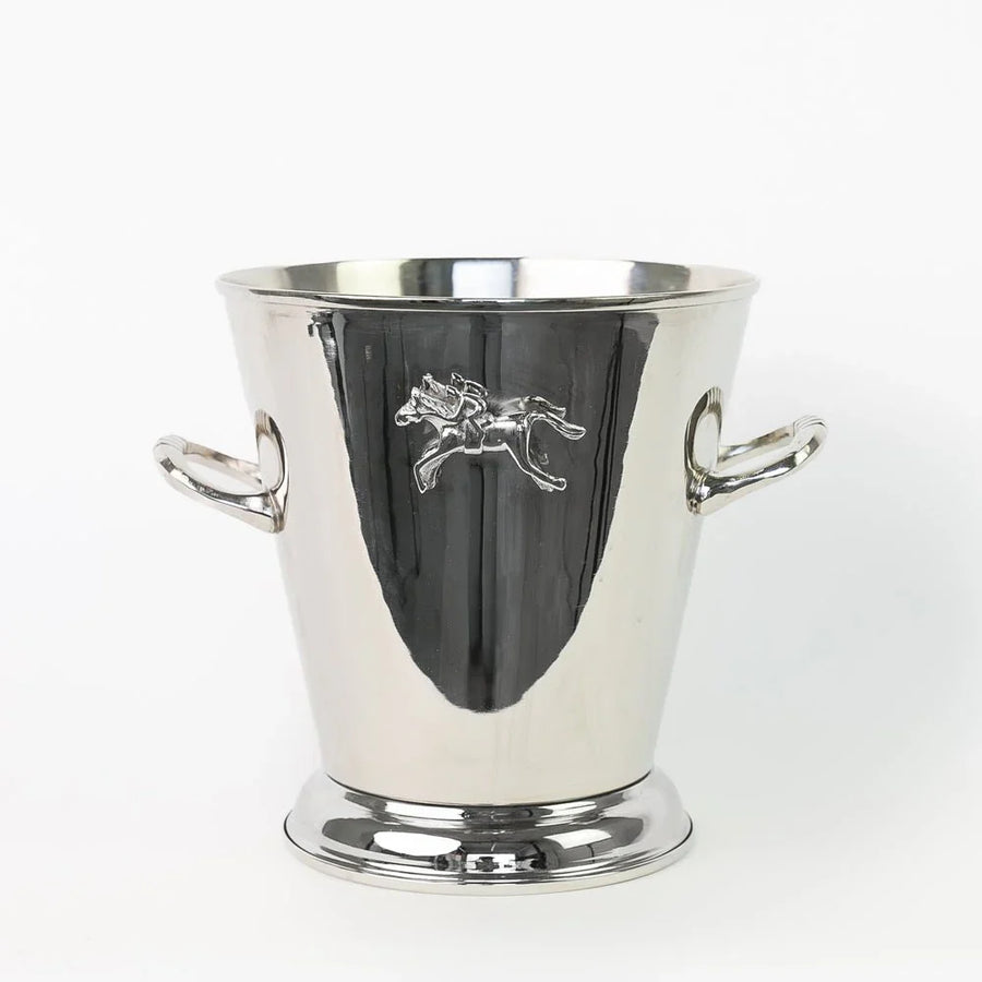 Silver Jockey Handle Ice Bucket