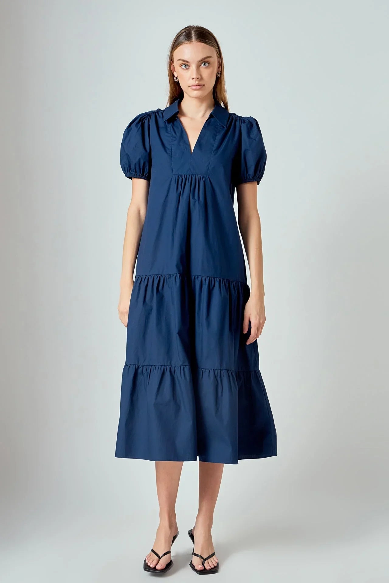 Poplin Midi Dress